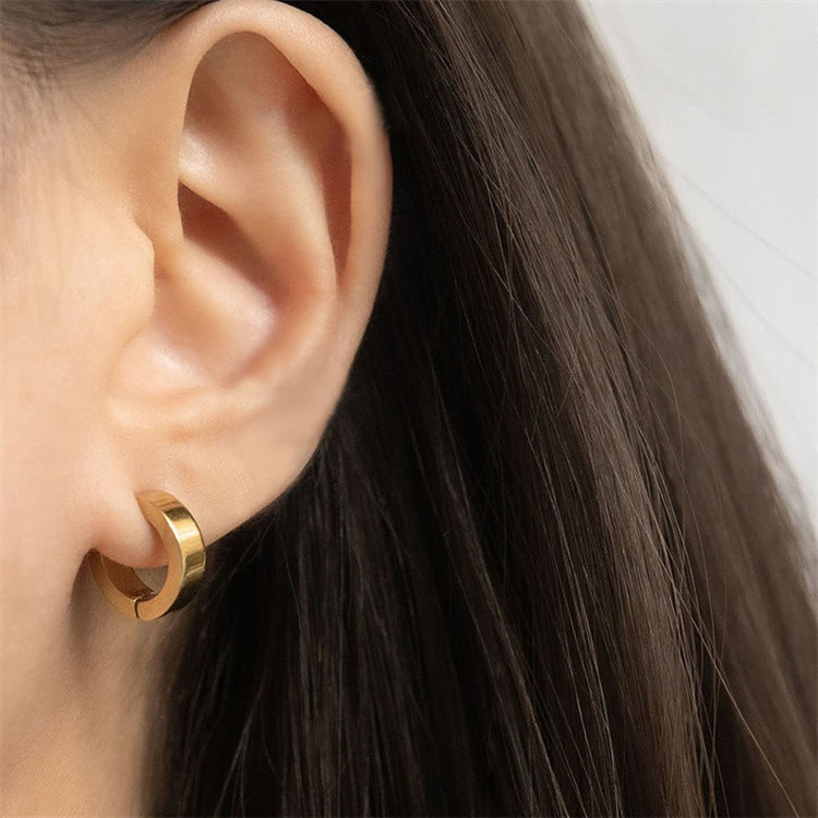 Lucille Sleek Huggie Earrings
