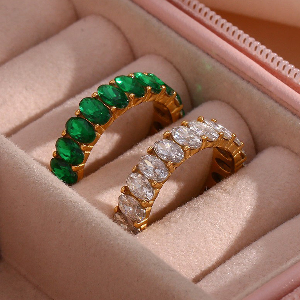 Antoinette Emerald Gold Ring
