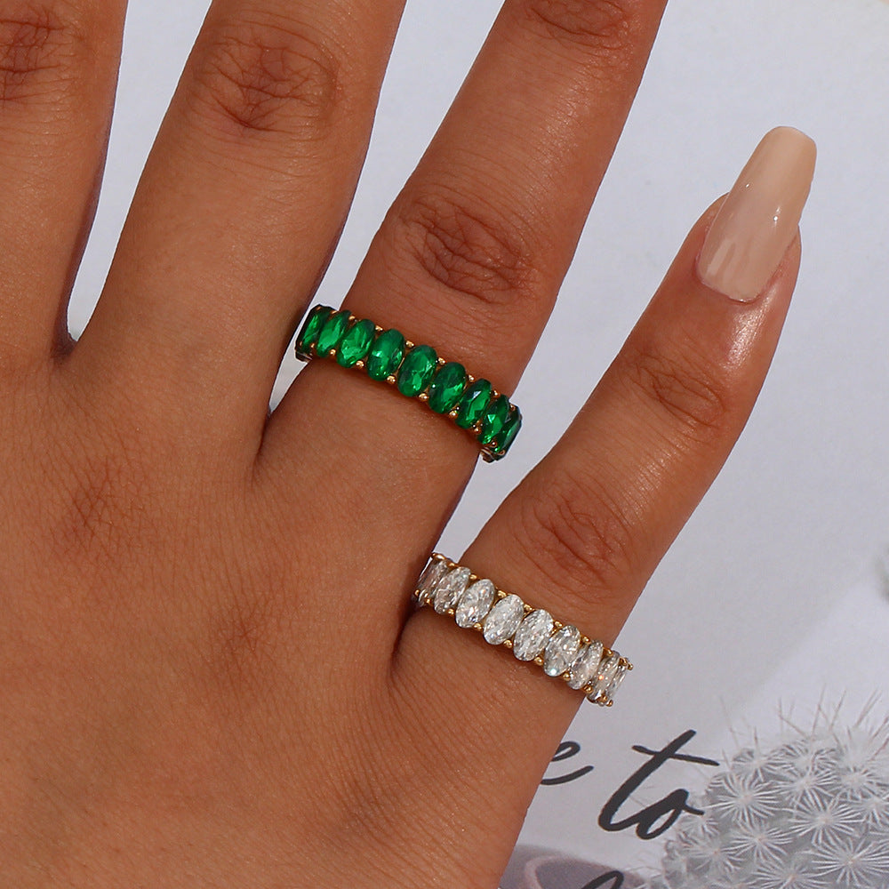 Antoinette Emerald Gold Ring