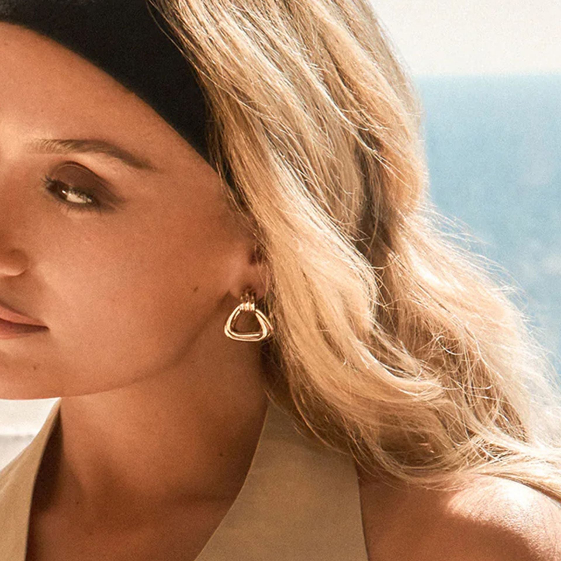 Ethereal Knot Gold Earrings
