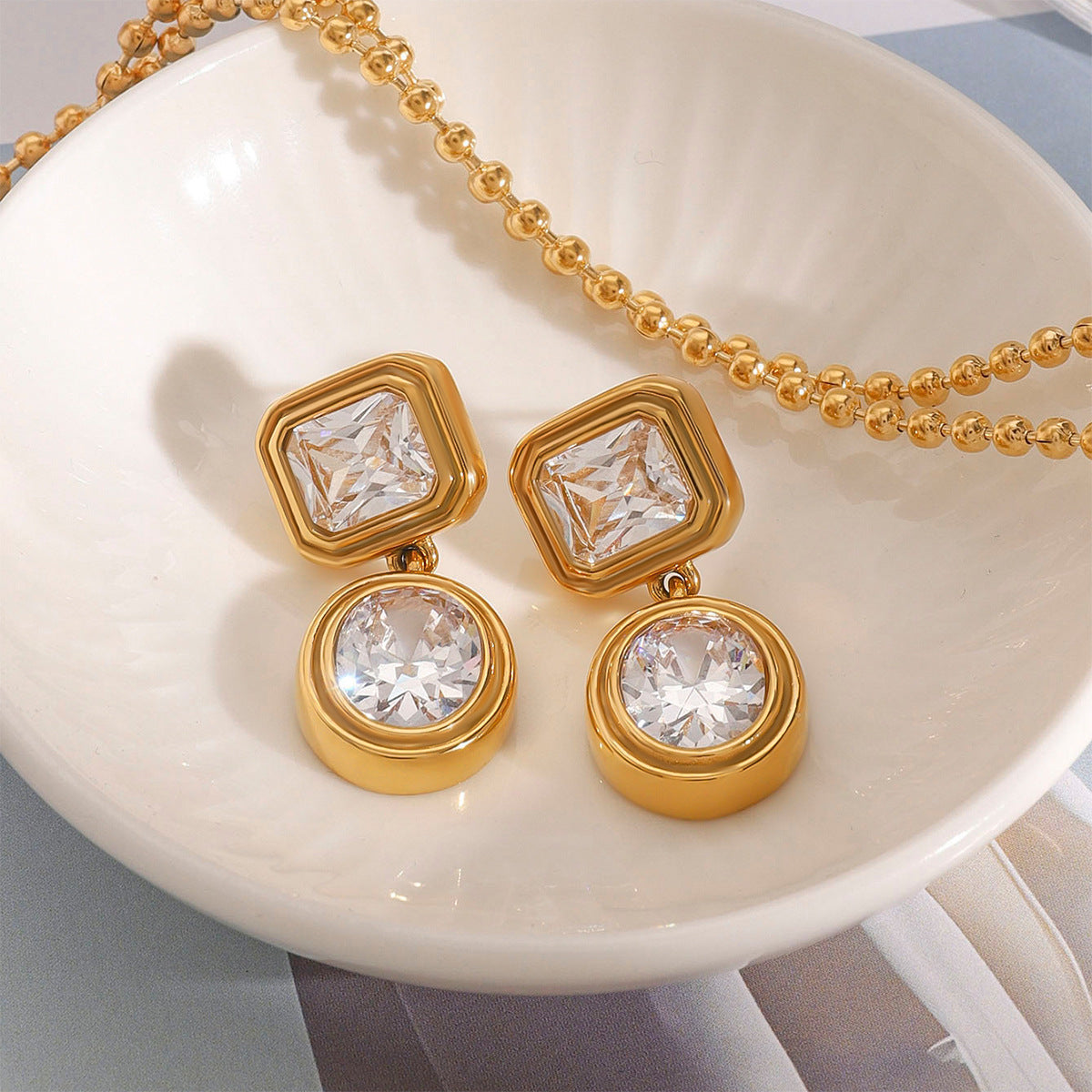 Geometric Sparkle Earrings