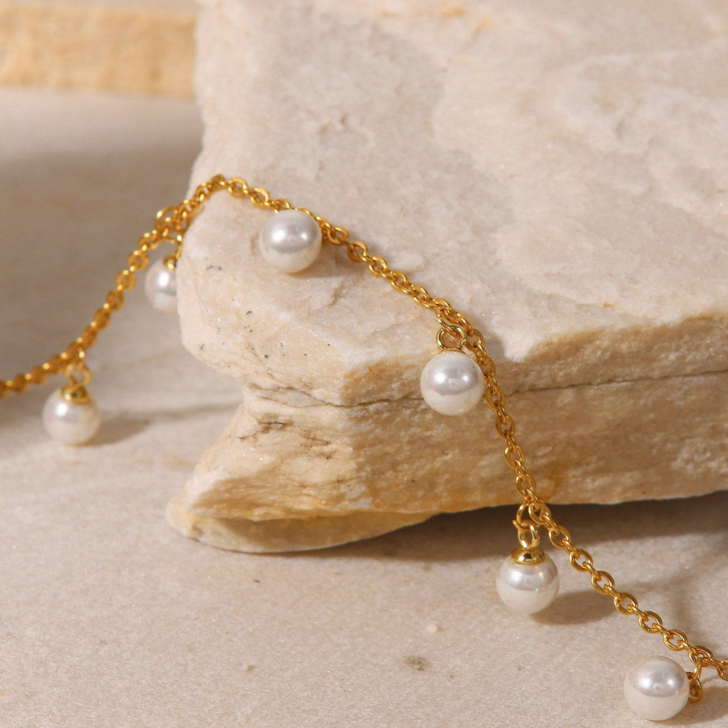 Ocean Whisper Gold Anklet