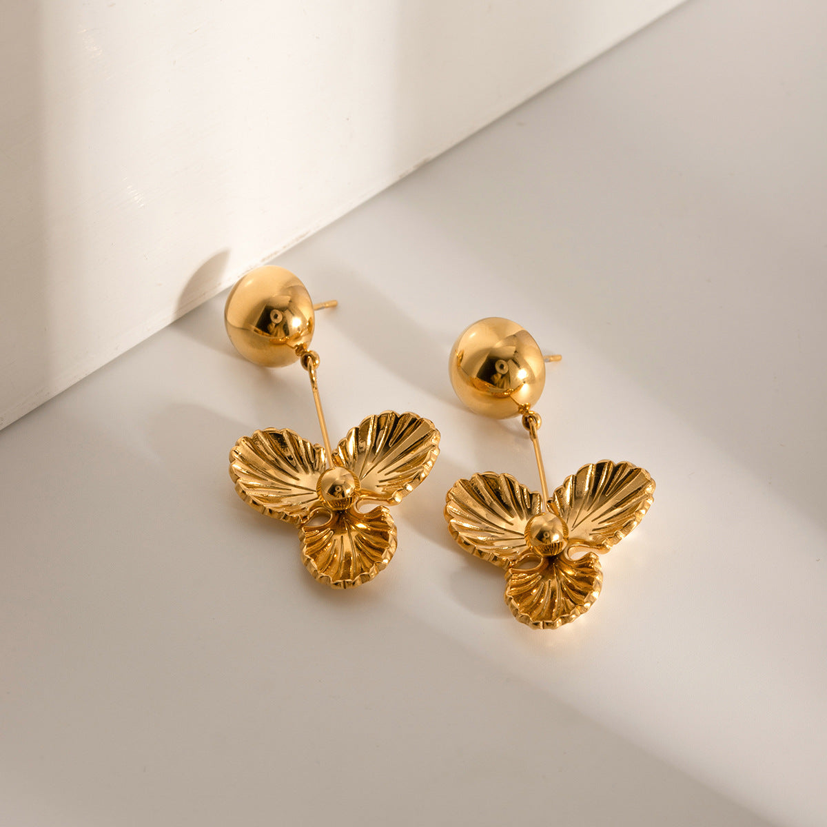 Elegant Petal Drop Earrings