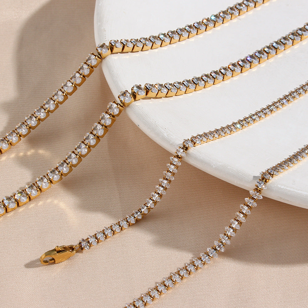 Luxe Sparkle Tennis Necklace