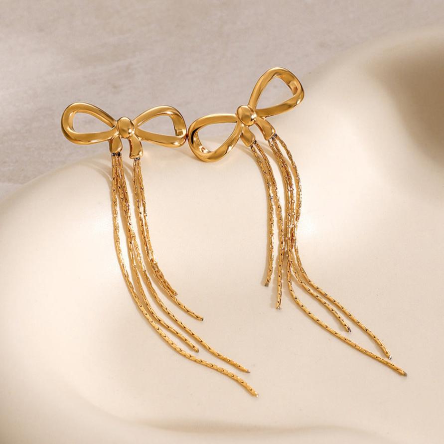 Yvette Graceful Bow Earrings