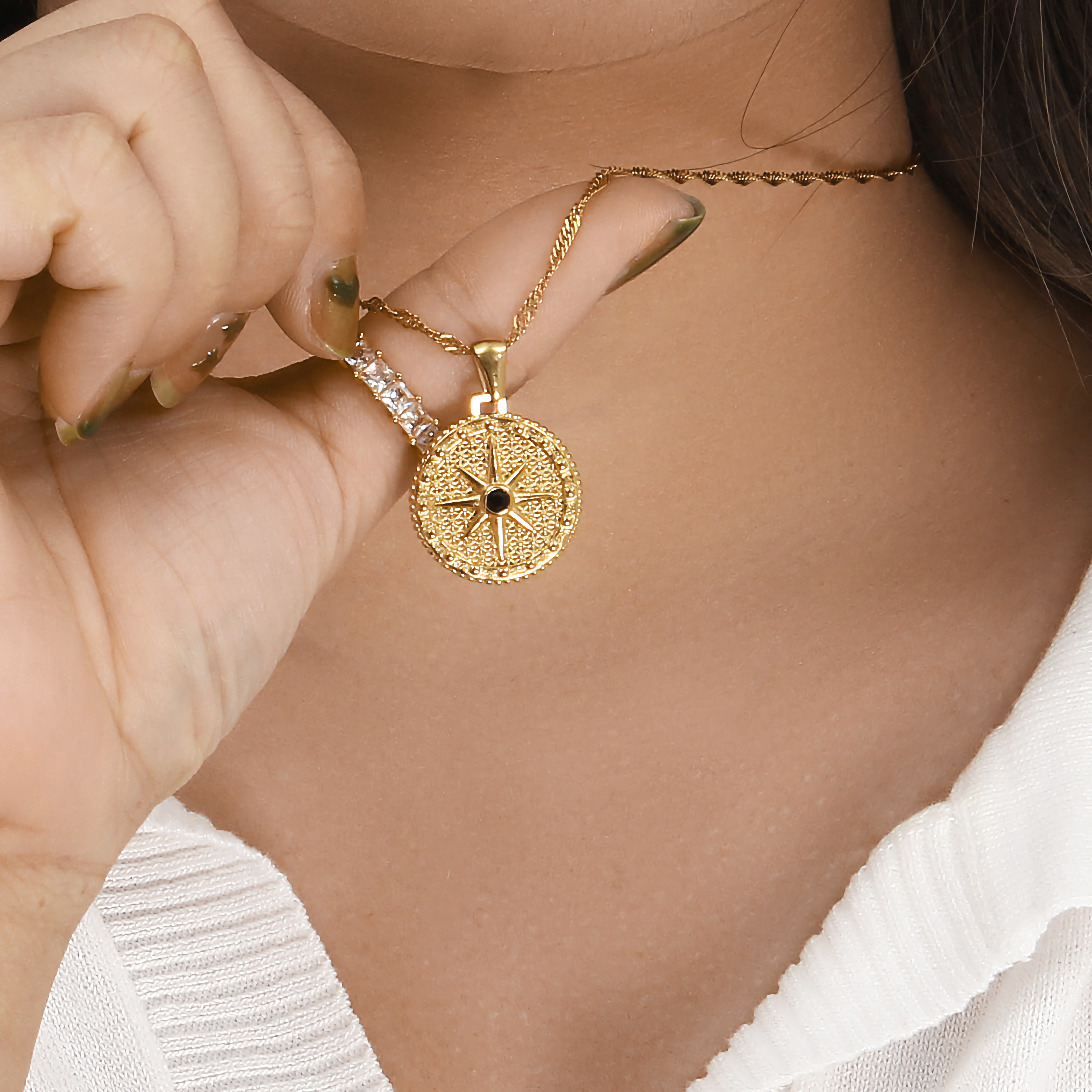 Wanderlust Navigator Necklace