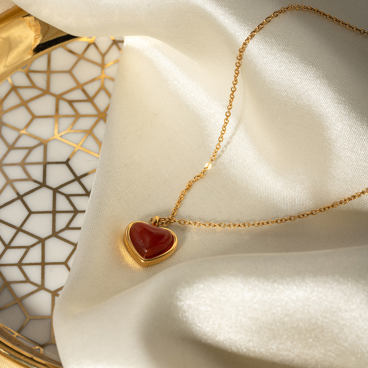 Cecily Radiant Heart Pendant Necklace