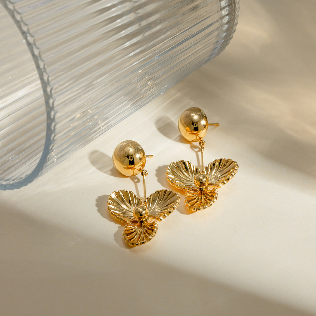 Elegant Petal Drop Earrings