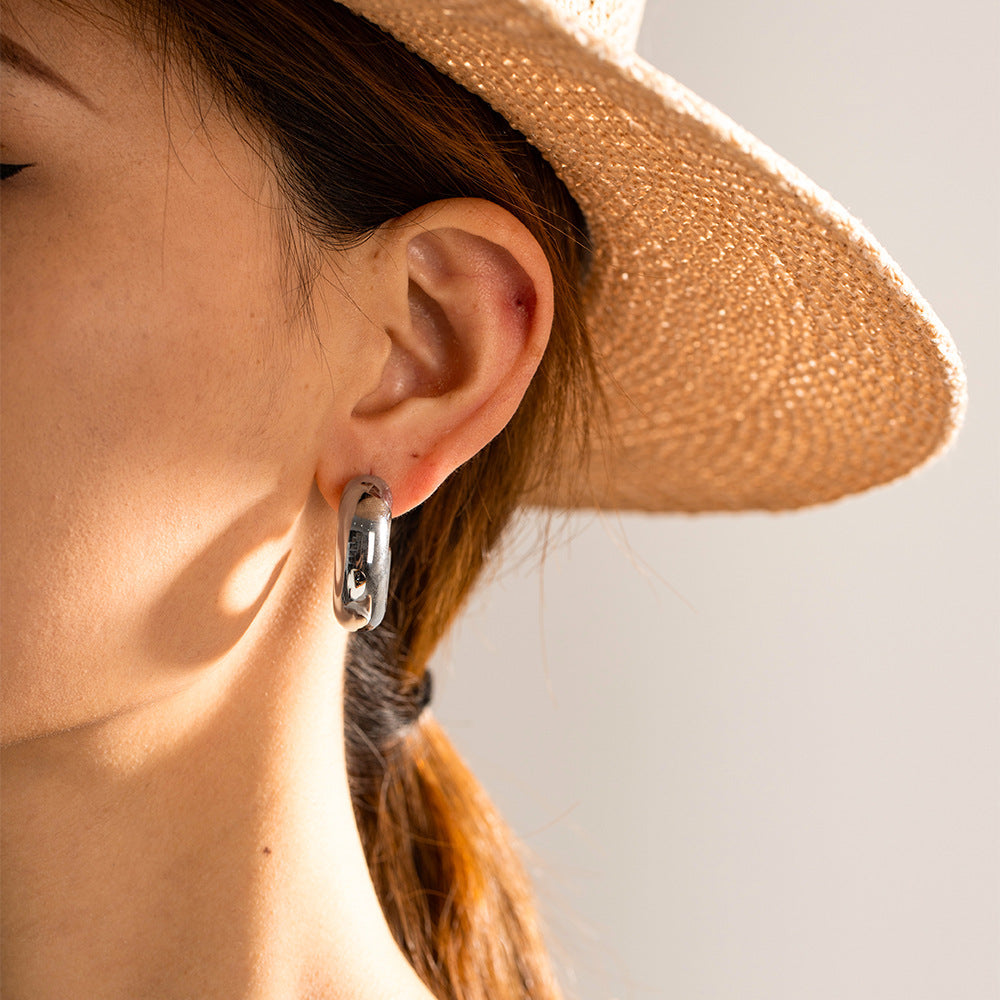 Bold Gold & Silver Chunky Hoops