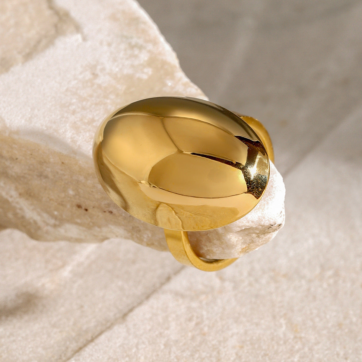 Lenora Oval Stone Statement Ring