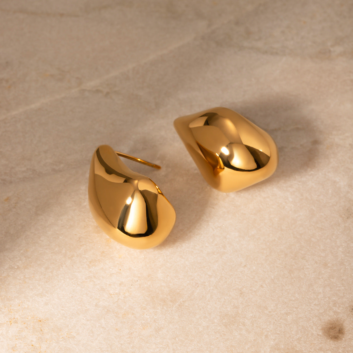 Elegant Bean Drop Earrings