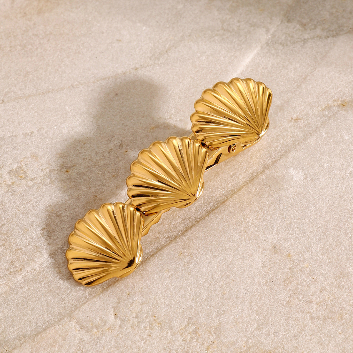 Ocean Whisper Gold Hair Pin