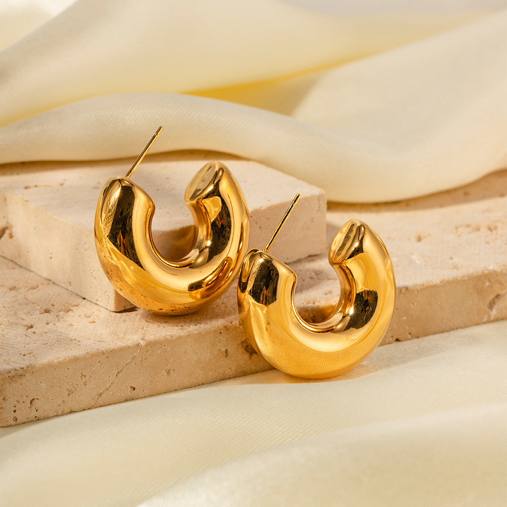 Bold Gold & Silver Chunky Hoops