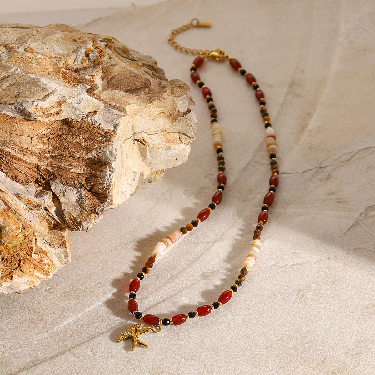 Radiant Tiger's Eye Gemstone Necklace