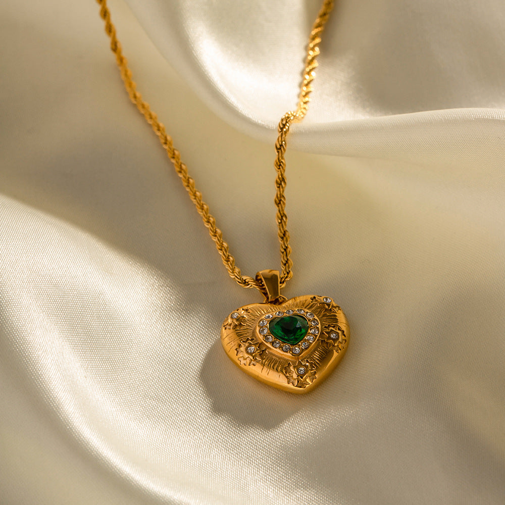 Aethelred Radiant Emerald Necklace