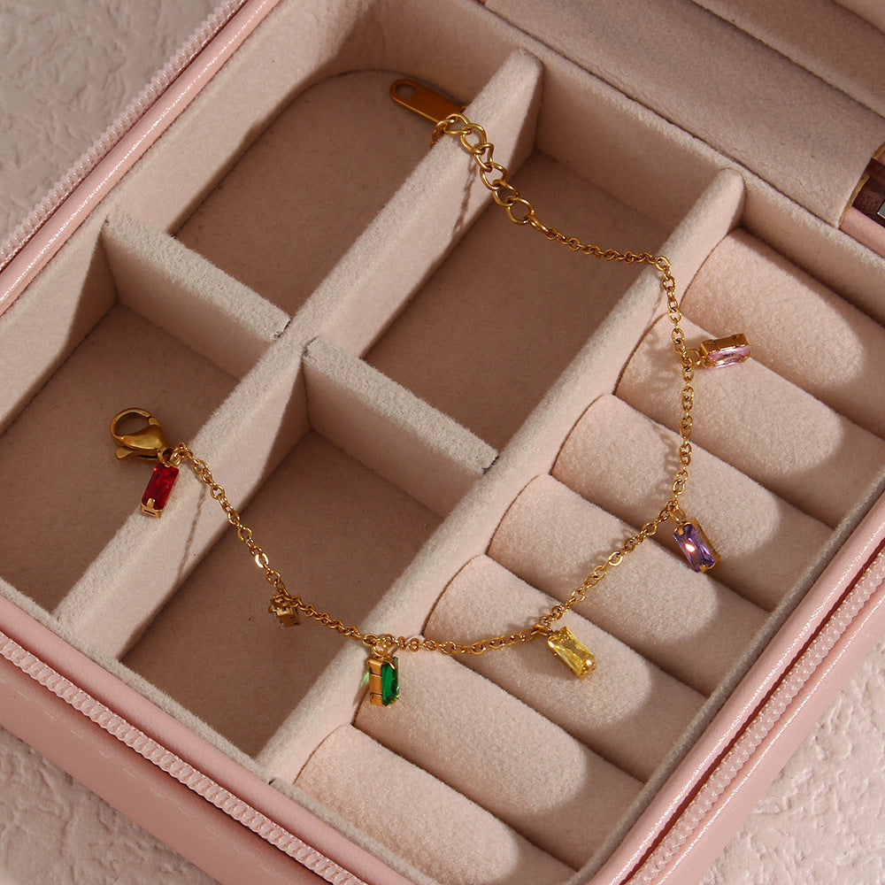 Radiant Gemstone Cuff
