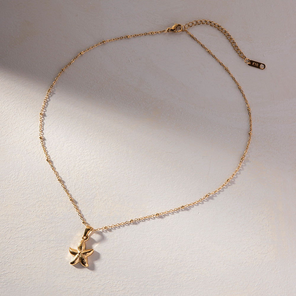 Oceanic Starfish Charm Necklace