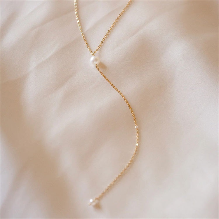 Elegant Pearl Drop Necklace