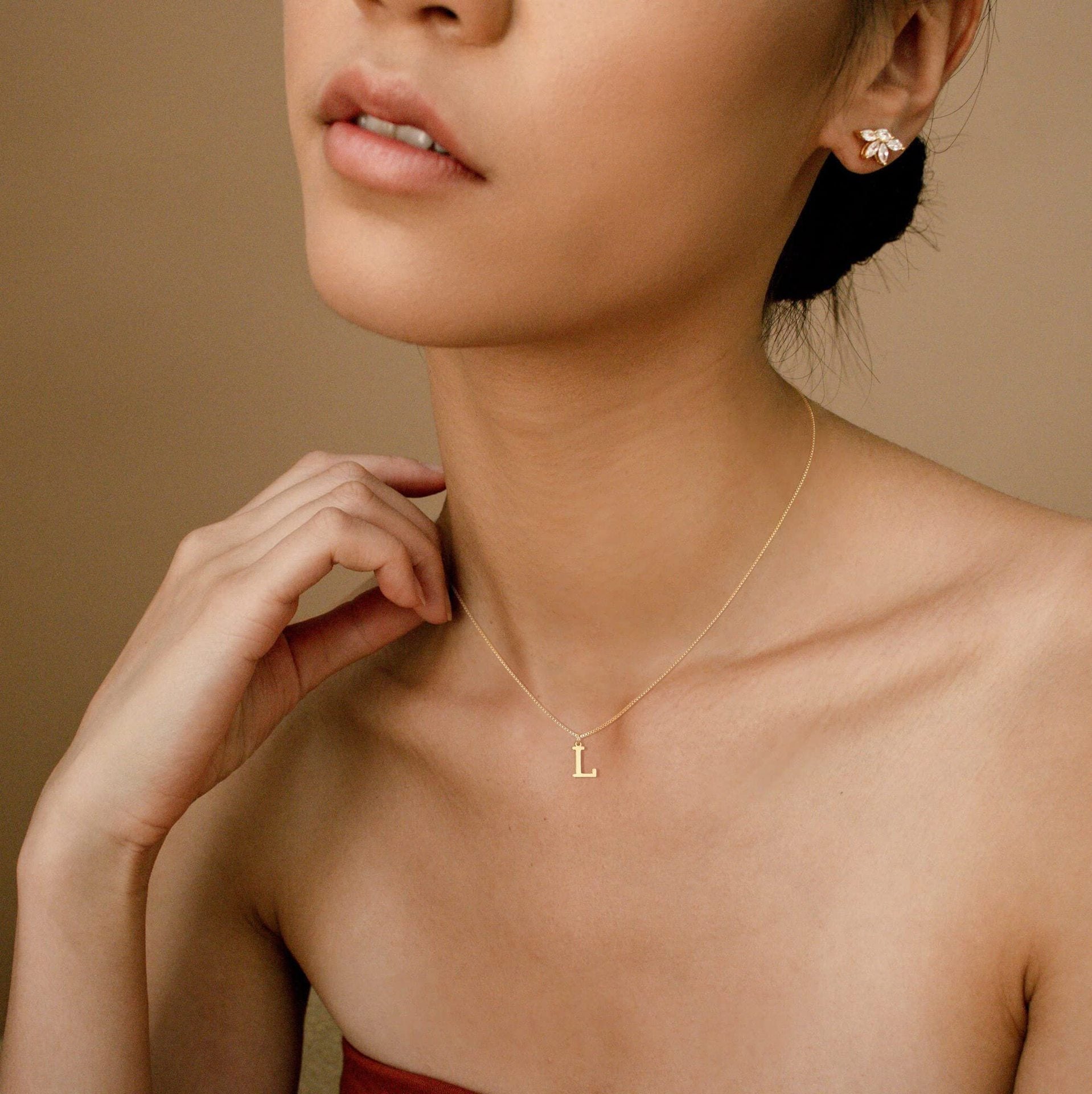 Personalized Initial Gold Necklace