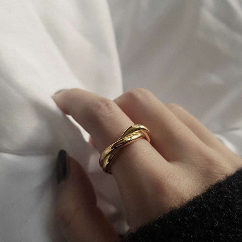 Twisted Bliss Gold Ring
