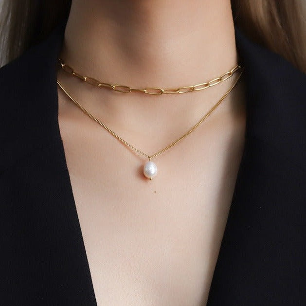 Ocean Whisper Pearl Necklace