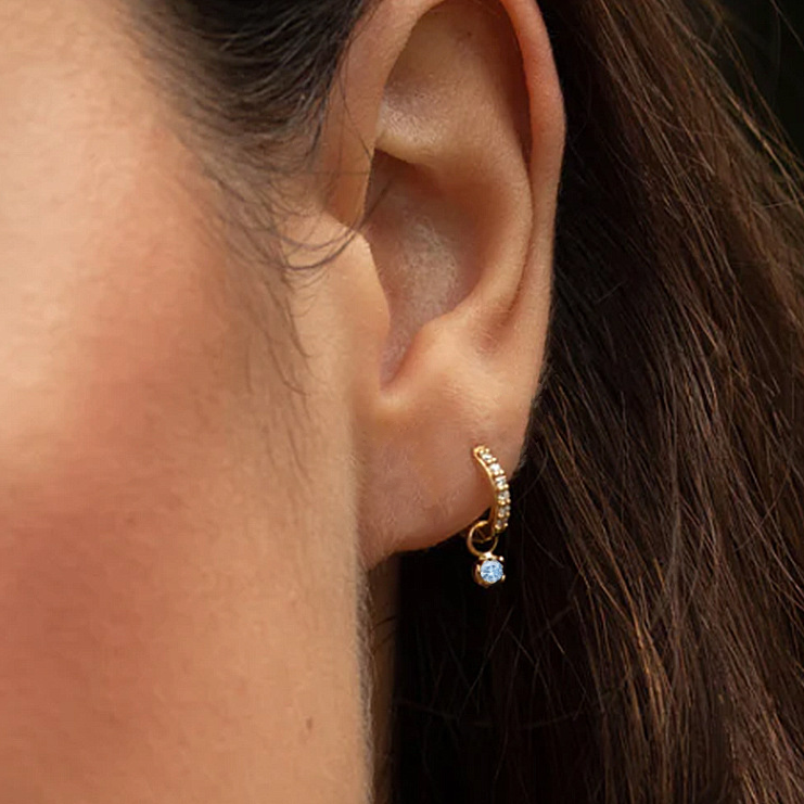 Chic Reversible Diamond Hoops