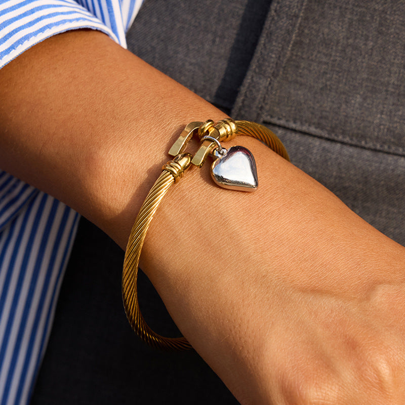 Solenne Gold Coil Bracelet