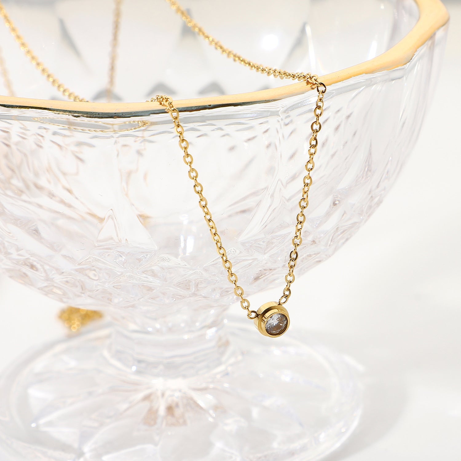 Celestial Sparkle Gold Necklace