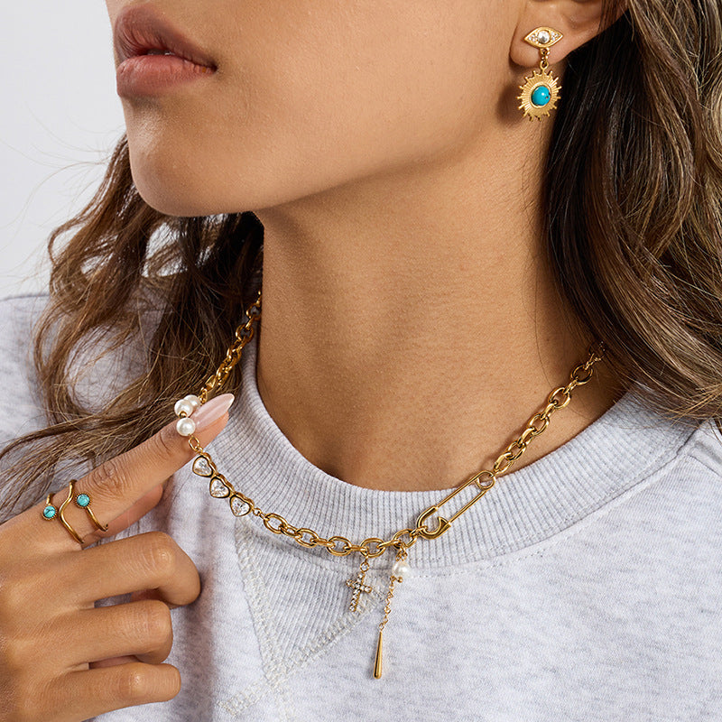 Luxe Pearl & Diamond Necklace