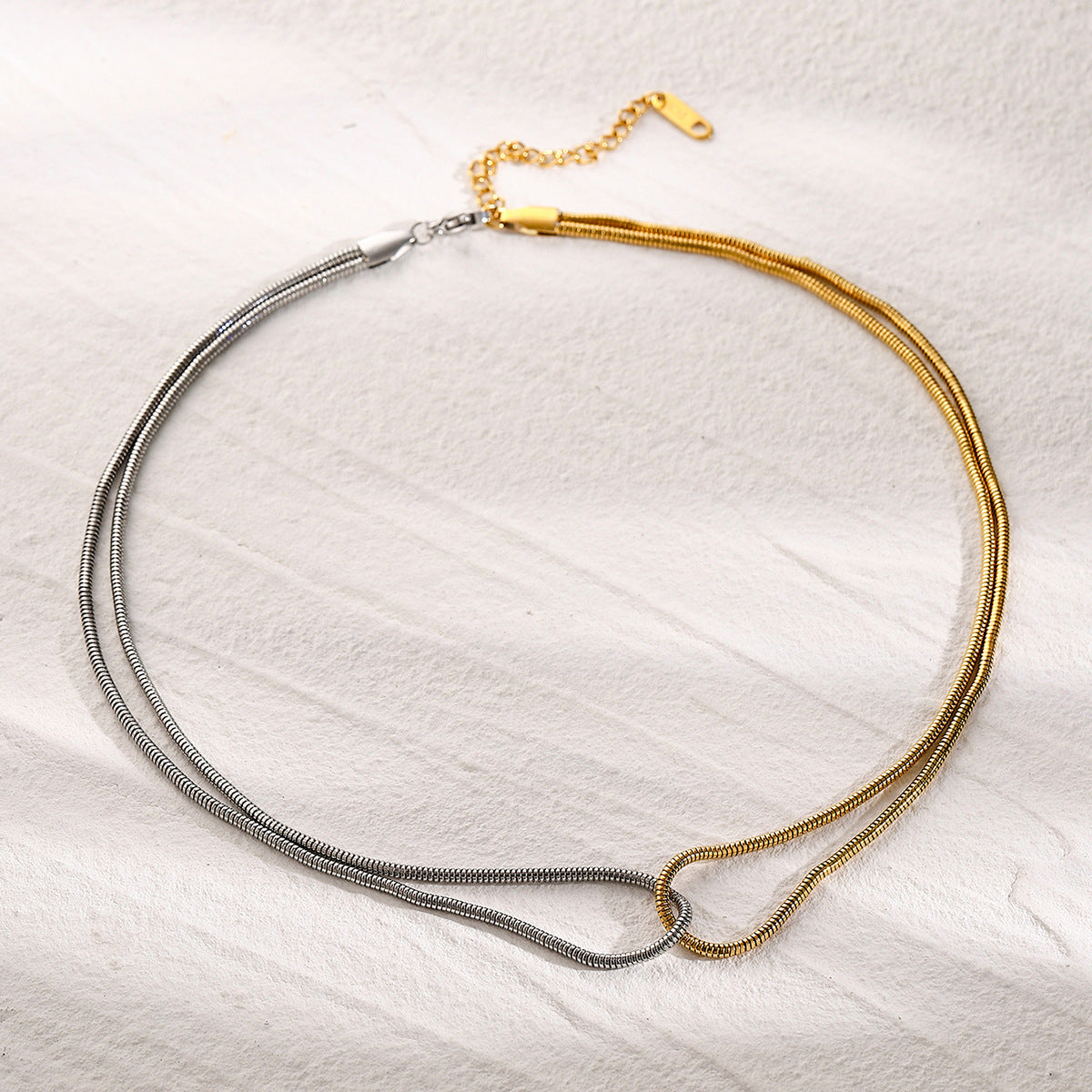 Dual Tone Elegance Necklace