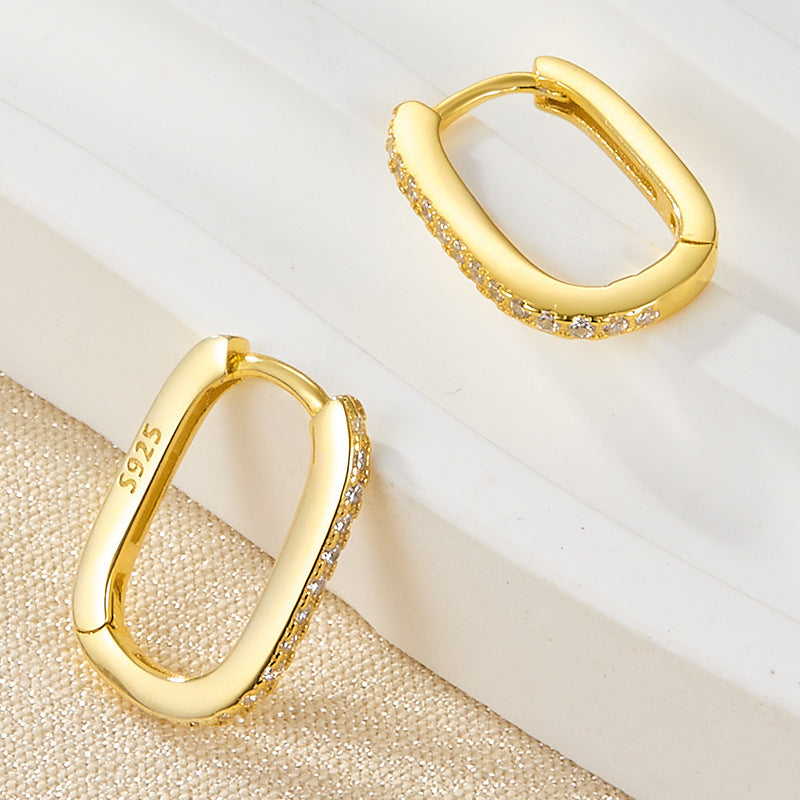 Melissa Oval Gold Hoops