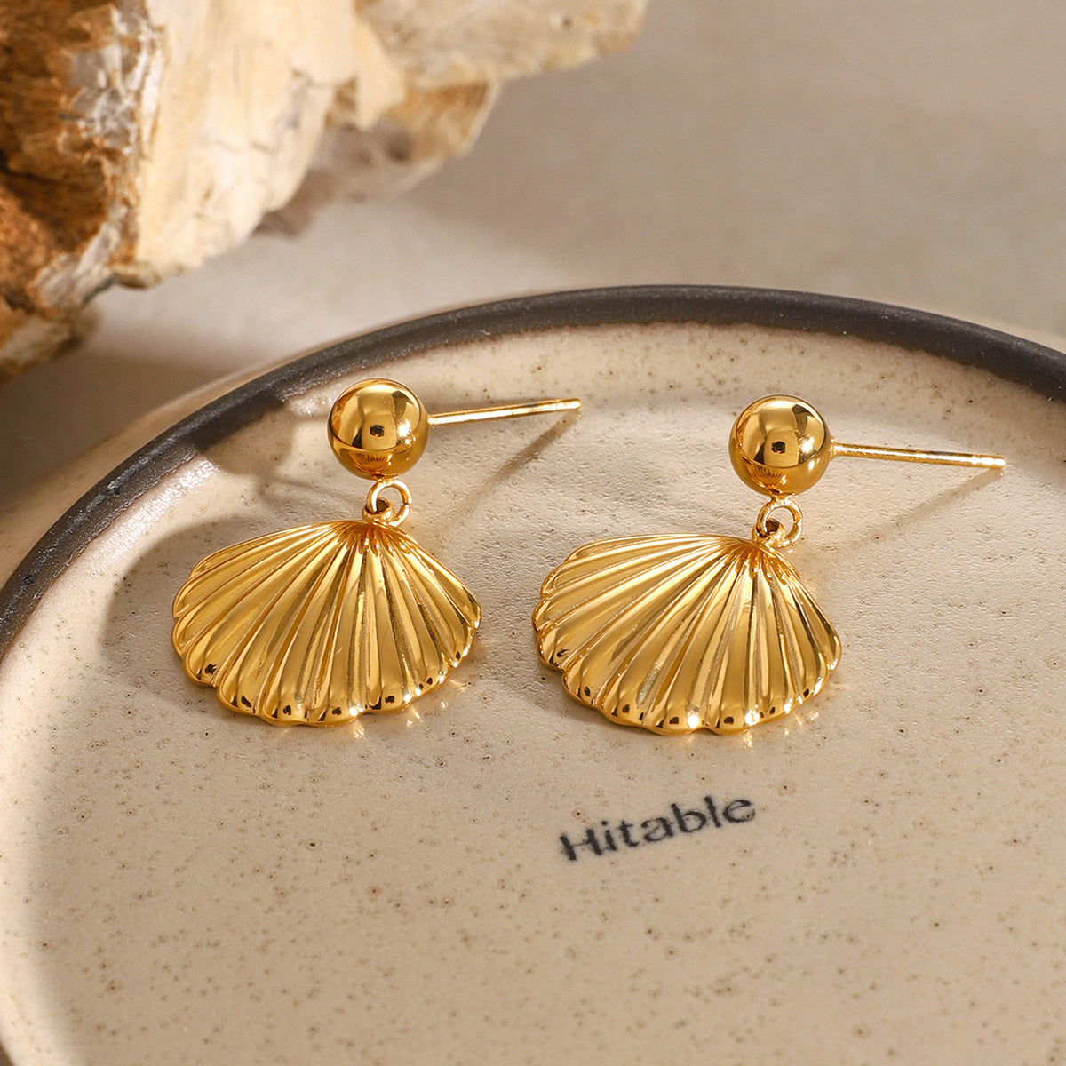 Oceanic Glow Shell Earrings