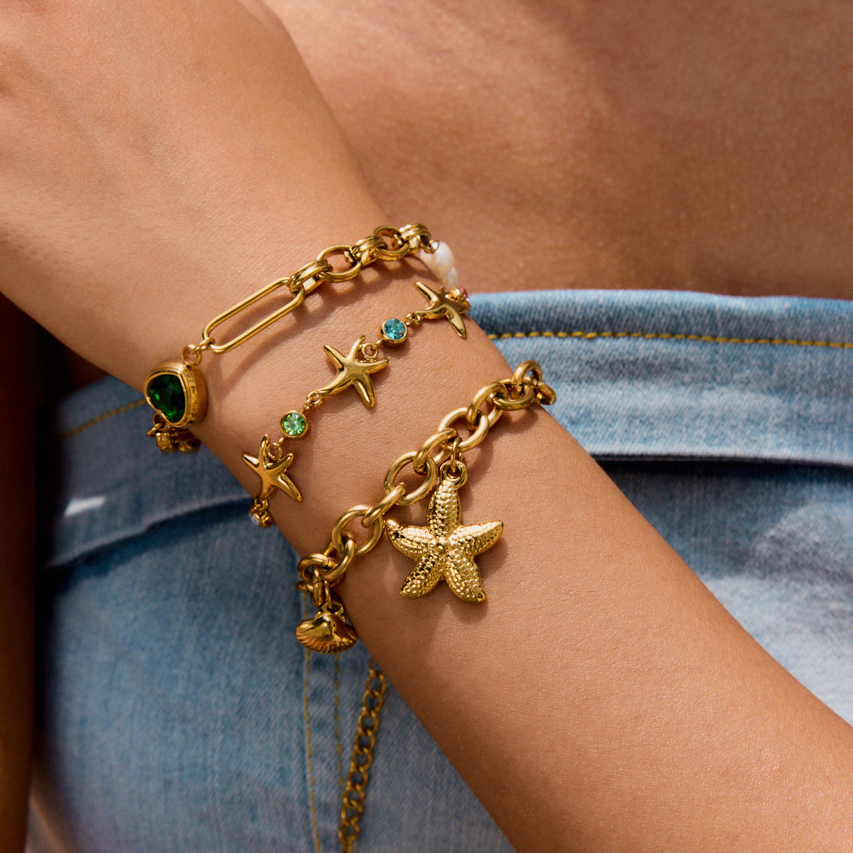 Ocean Whisper Starfish Bracelet
