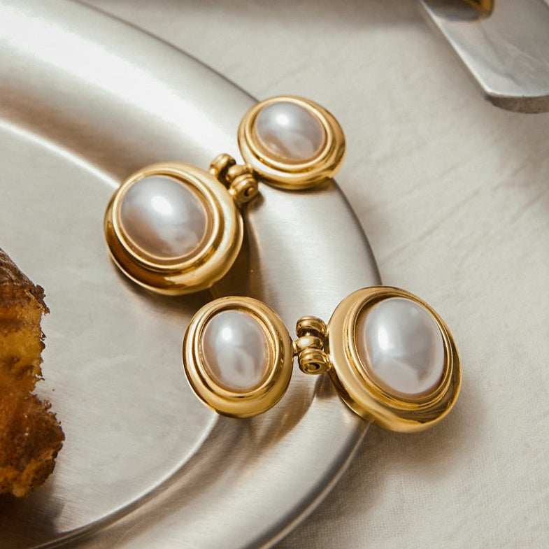 Amalfi Pearls Earrings - Sunshine Collection
