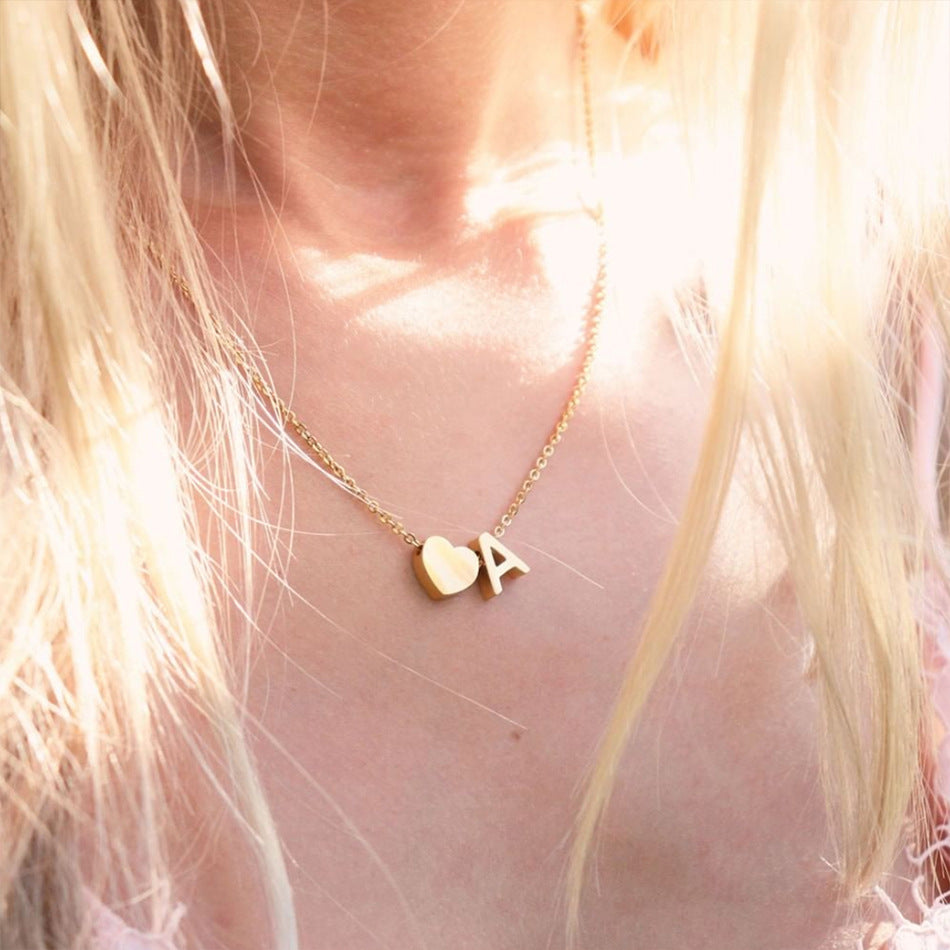 Personalized Initial Gold Necklace
