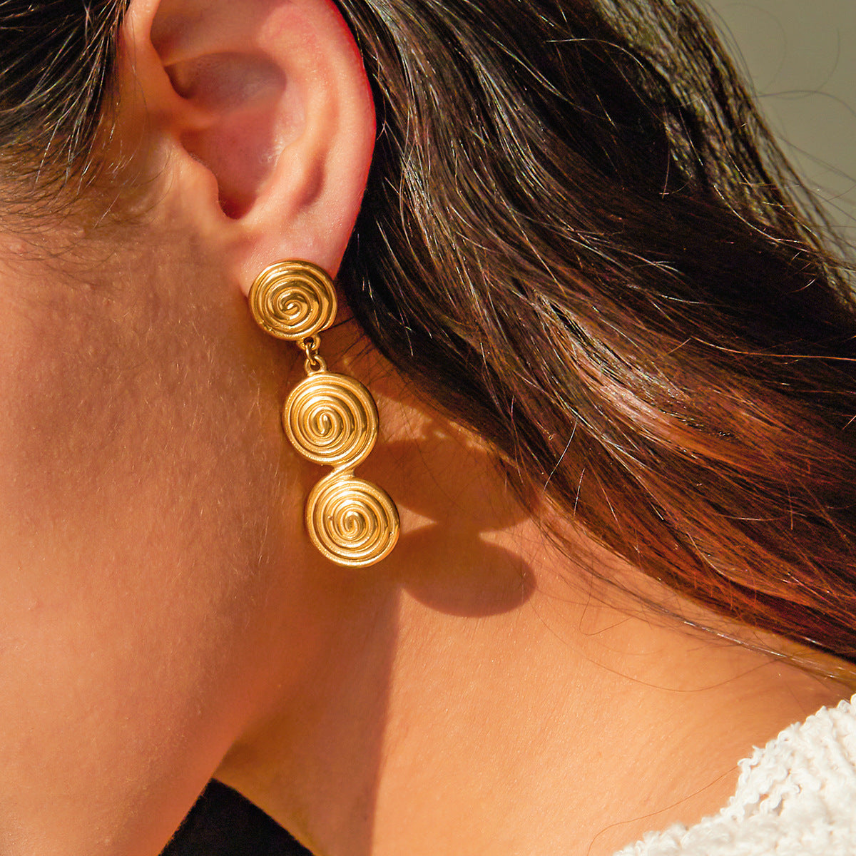 Ethereal Gold Infinity Earrings