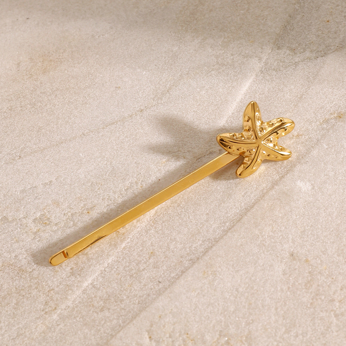 Golden Starfish Nautical Pin