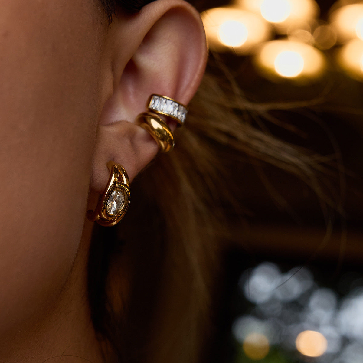 Essential Gold Earring Trio Bundle