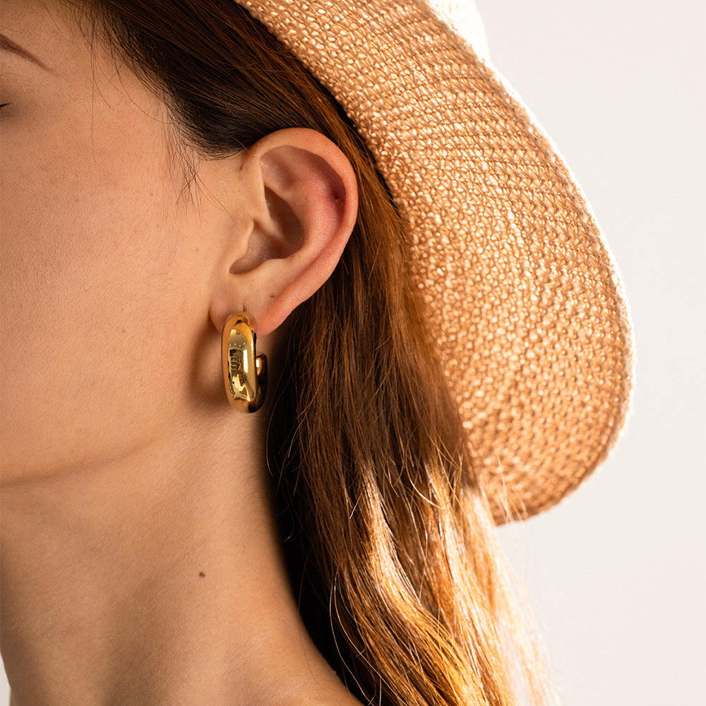 Bold Gold & Silver Chunky Hoops