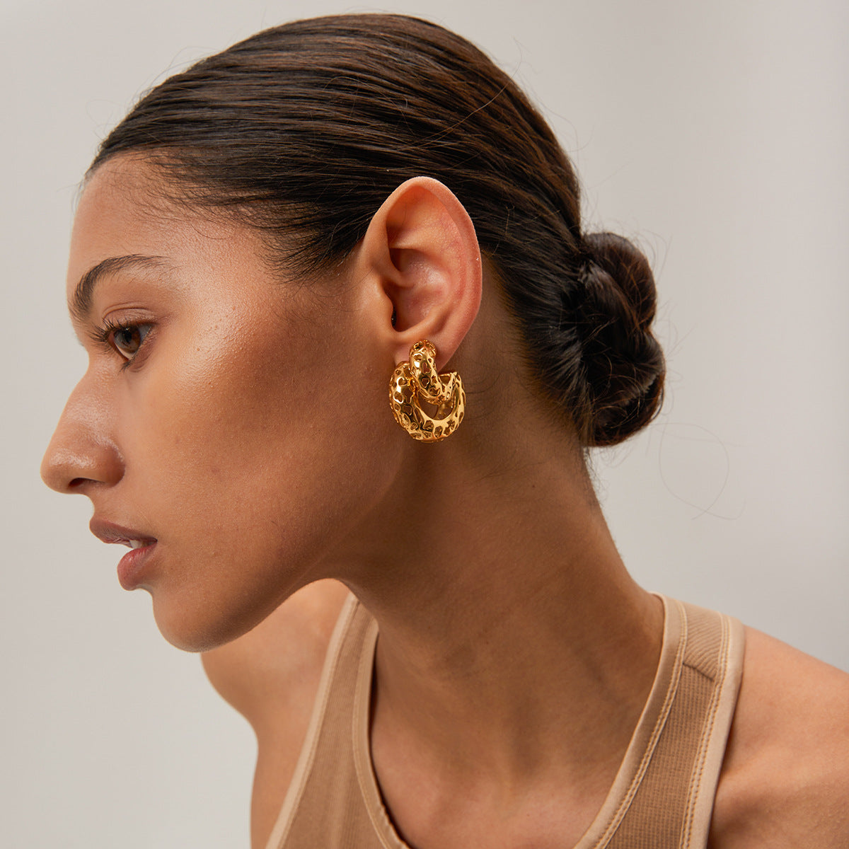 Luminous Gold Lace Earrings