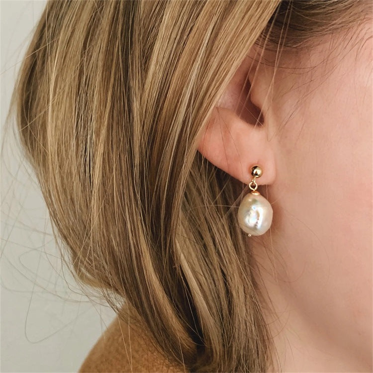 Luminous Pearl Drop Earrings
