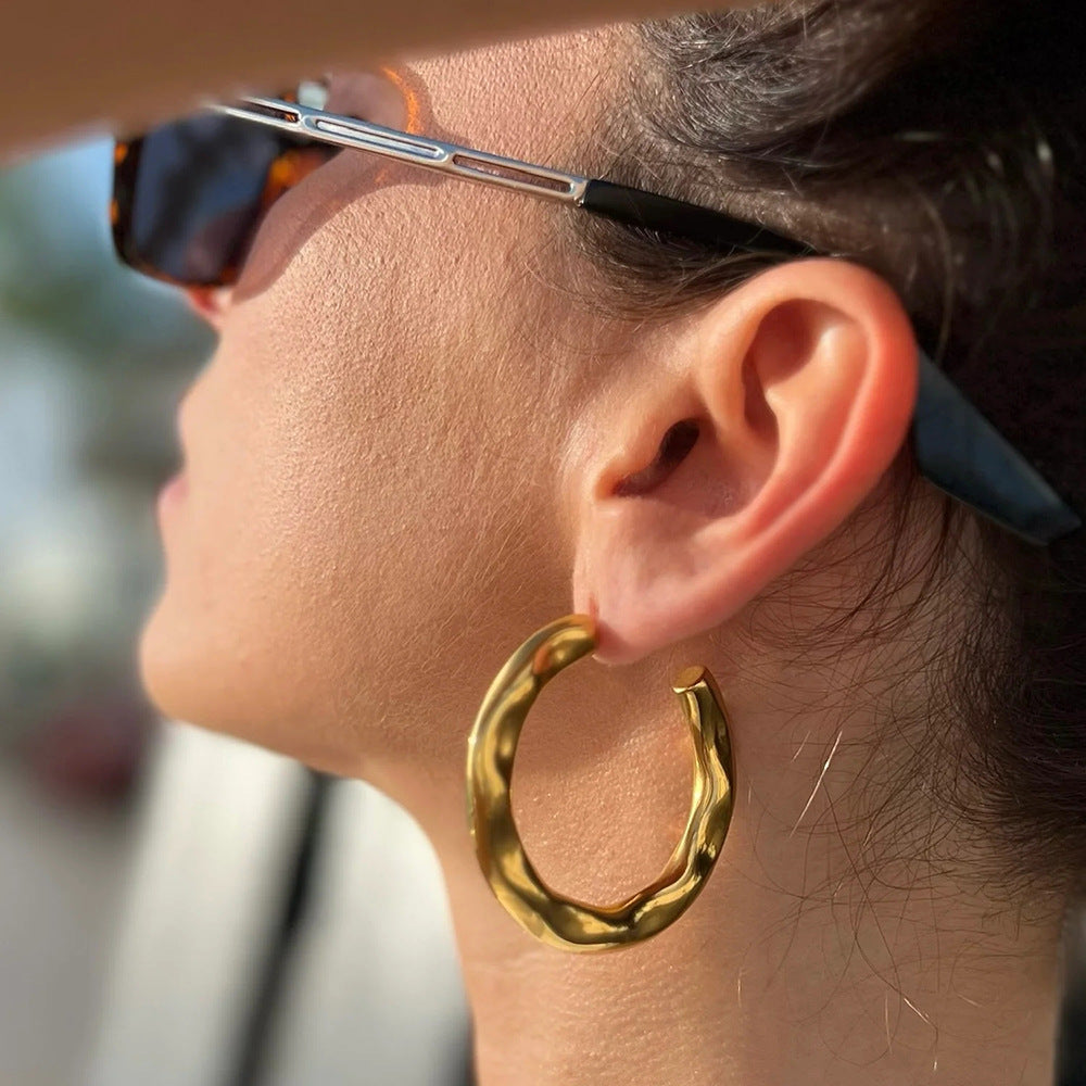 Anya Sculptural Gold Earrings