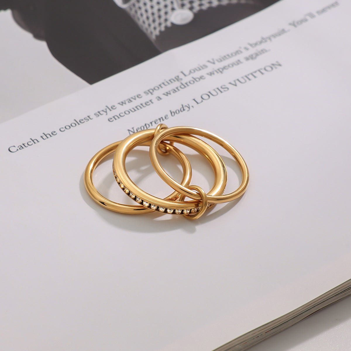 Celestial Sparkle Ring Trio