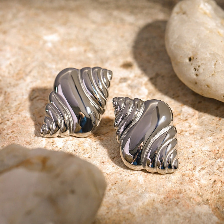 Daria Playful Croissant Studs