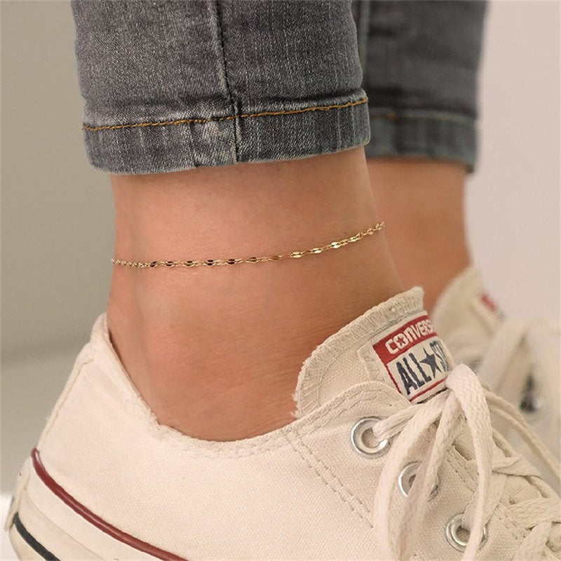 Elegant Gold Chain Anklet