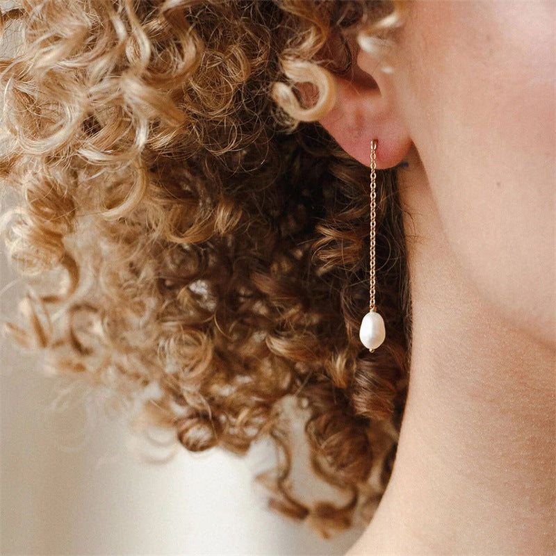 Pearl Drop Elegance Earrings