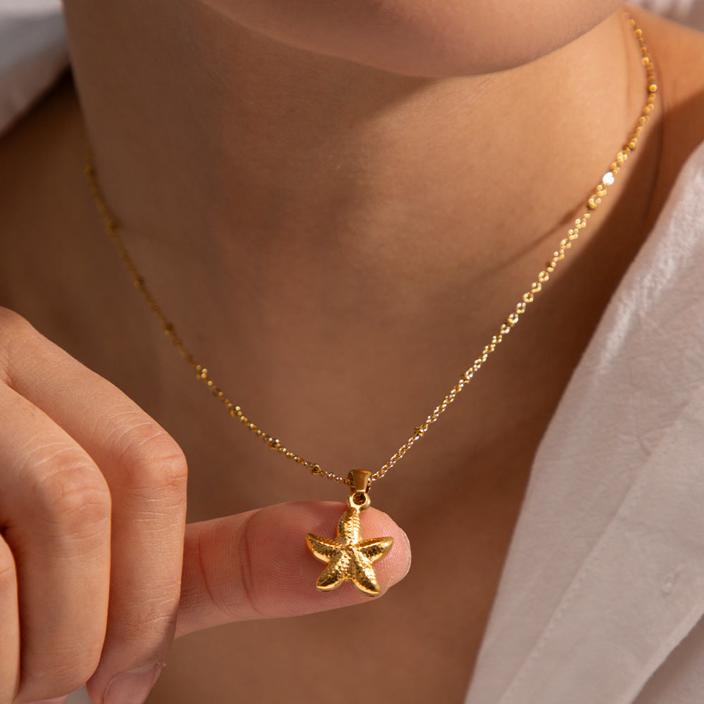 Oceanic Starfish Charm Necklace