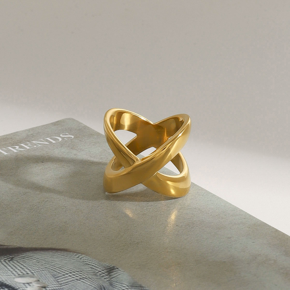 Faithful Gold Cross Ring
