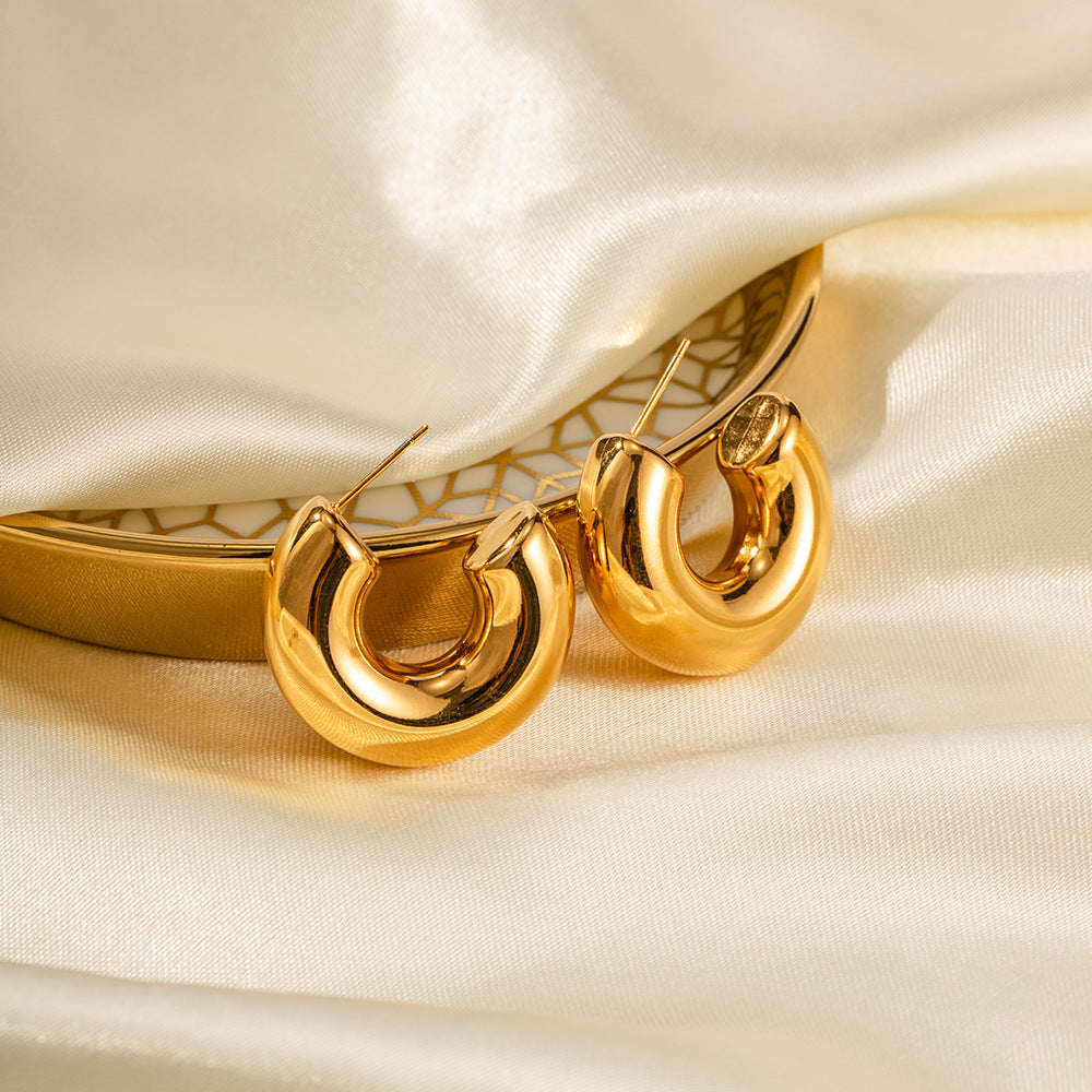 Bold Gold & Silver Chunky Hoops