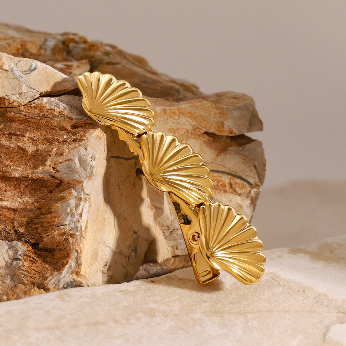 Ocean Whisper Gold Hair Pin